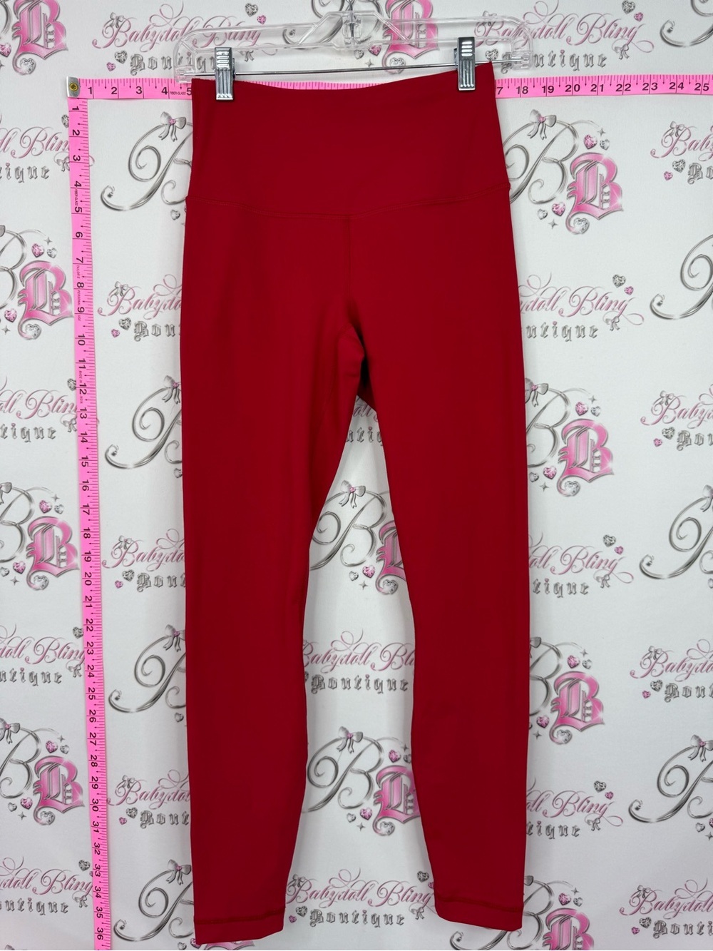 90 Degree By Reflex High-Waist Red Leggings tights bright stretchy